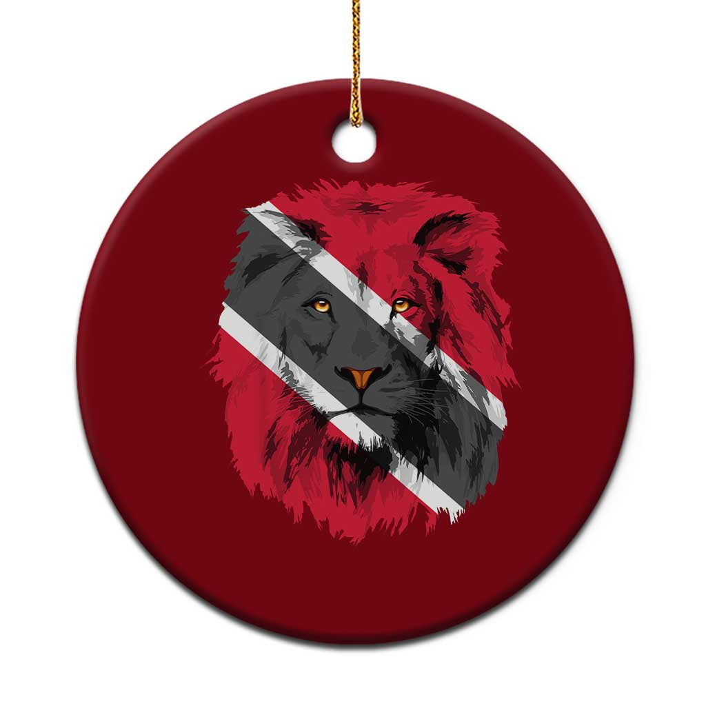 Trinidad and Tobago Flag Lion Ceramic Ornament Caribbean Souvenir TS10 1pc Red Print Your Wear
