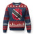 Trinidad and Tobago Flag Lion Ugly Christmas Sweater Caribbean Souvenir TS10 Navy Red Print Your Wear