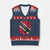 Trinidad and Tobago Flag Lion V-Neck Knit Sweater Vest Caribbean Souvenir TS10 Navy Red Print Your Wear
