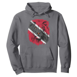 Trinidad and Tobago Flag Lion Hoodie Caribbean Souvenir TS10 Charcoal Print Your Wear