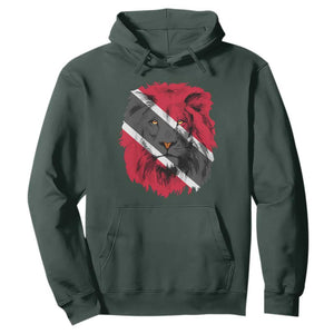 Trinidad and Tobago Flag Lion Hoodie Caribbean Souvenir TS10 Dark Forest Green Print Your Wear