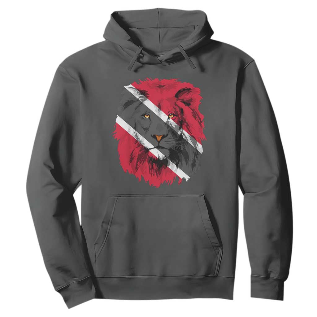Trinidad and Tobago Flag Lion Hoodie Caribbean Souvenir TS10 Dark Heather Print Your Wear