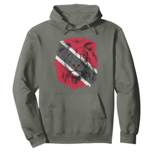 Trinidad and Tobago Flag Lion Hoodie Caribbean Souvenir TS10 Military Green Print Your Wear