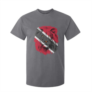 Trinidad and Tobago Flag Lion T Shirt For Kid Caribbean Souvenir TS10 Charcoal Print Your Wear