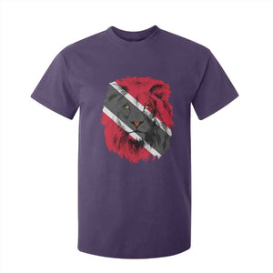 Trinidad and Tobago Flag Lion T Shirt For Kid Caribbean Souvenir TS10 Purple Print Your Wear