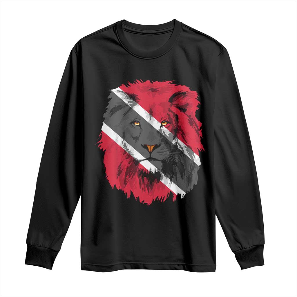 Trinidad and Tobago Flag Lion Long Sleeve Shirt Caribbean Souvenir TS10 Black Print Your Wear