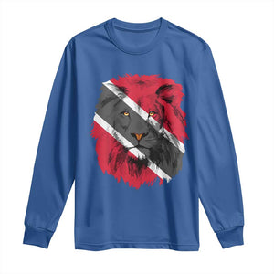 Trinidad and Tobago Flag Lion Long Sleeve Shirt Caribbean Souvenir TS10 Royal Blue Print Your Wear