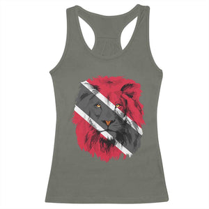 Trinidad and Tobago Flag Lion Racerback Tank Top Caribbean Souvenir TS10 Military Green Print Your Wear