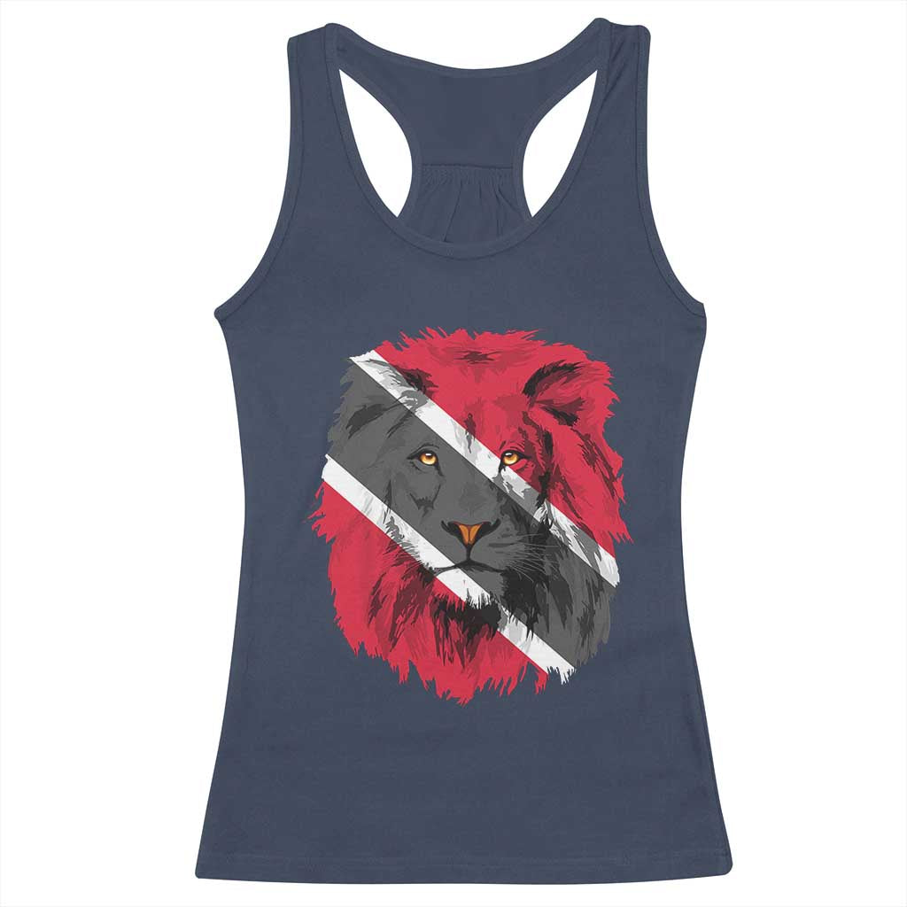 Trinidad and Tobago Flag Lion Racerback Tank Top Caribbean Souvenir TS10 Navy Print Your Wear