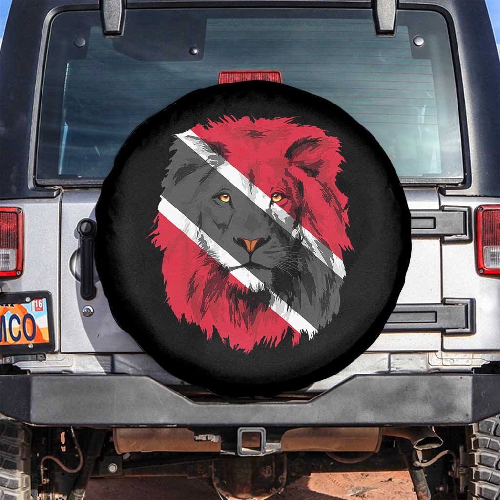 Trinidad and Tobago Flag Lion Spare Tire Cover Caribbean Souvenir TS10 No hole Black Print Your Wear