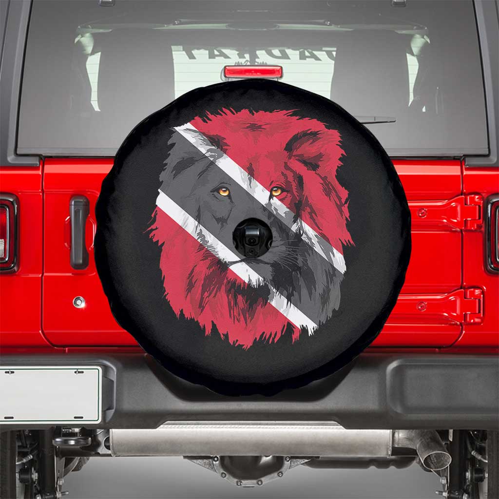 Trinidad and Tobago Flag Lion Spare Tire Cover Caribbean Souvenir TS10 Black Print Your Wear
