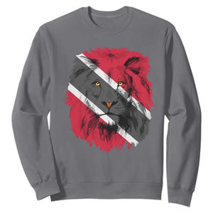 Trinidad and Tobago Flag Lion Sweatshirt Caribbean Souvenir TS10 Charcoal Print Your Wear