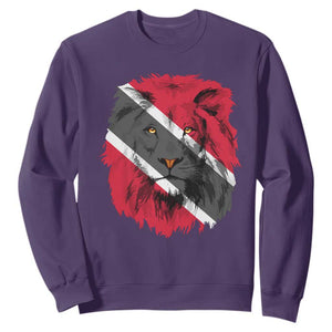 Trinidad and Tobago Flag Lion Sweatshirt Caribbean Souvenir TS10 Purple Print Your Wear