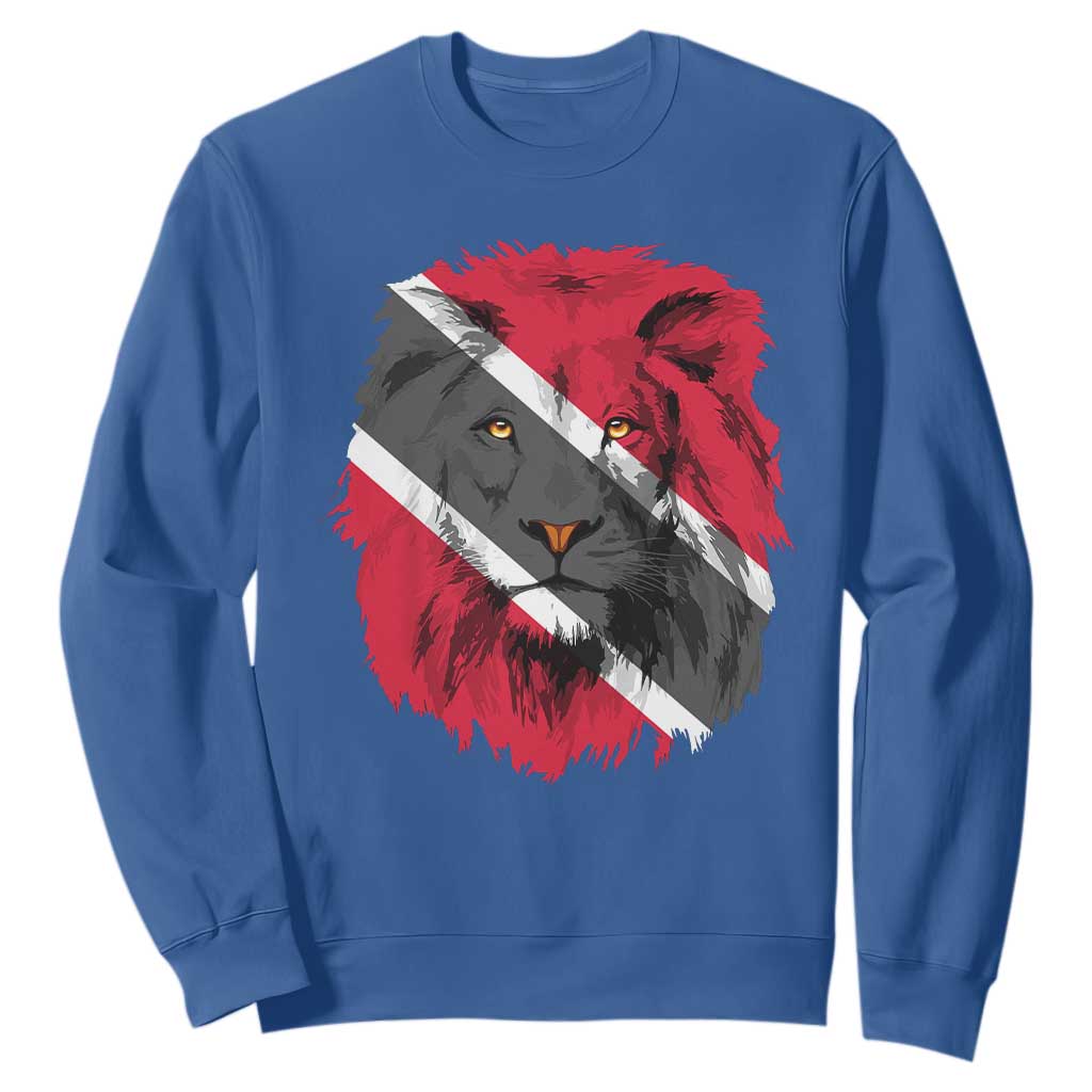 Trinidad and Tobago Flag Lion Sweatshirt Caribbean Souvenir TS10 Royal Blue Print Your Wear