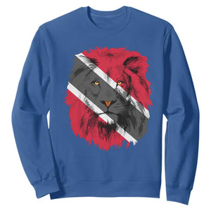 Trinidad and Tobago Flag Lion Sweatshirt Caribbean Souvenir TS10 Royal Blue Print Your Wear