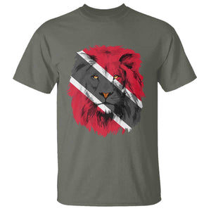 Trinidad and Tobago Flag Lion T Shirt Caribbean Souvenir TS10 Military Green Print Your Wear