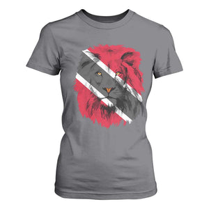 Trinidad and Tobago Flag Lion T Shirt For Women Caribbean Souvenir TS10 Charcoal Print Your Wear
