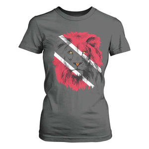 Trinidad and Tobago Flag Lion T Shirt For Women Caribbean Souvenir TS10 Dark Heather Print Your Wear