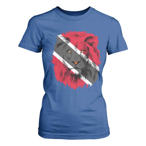Trinidad and Tobago Flag Lion T Shirt For Women Caribbean Souvenir TS10 Royal Blue Print Your Wear