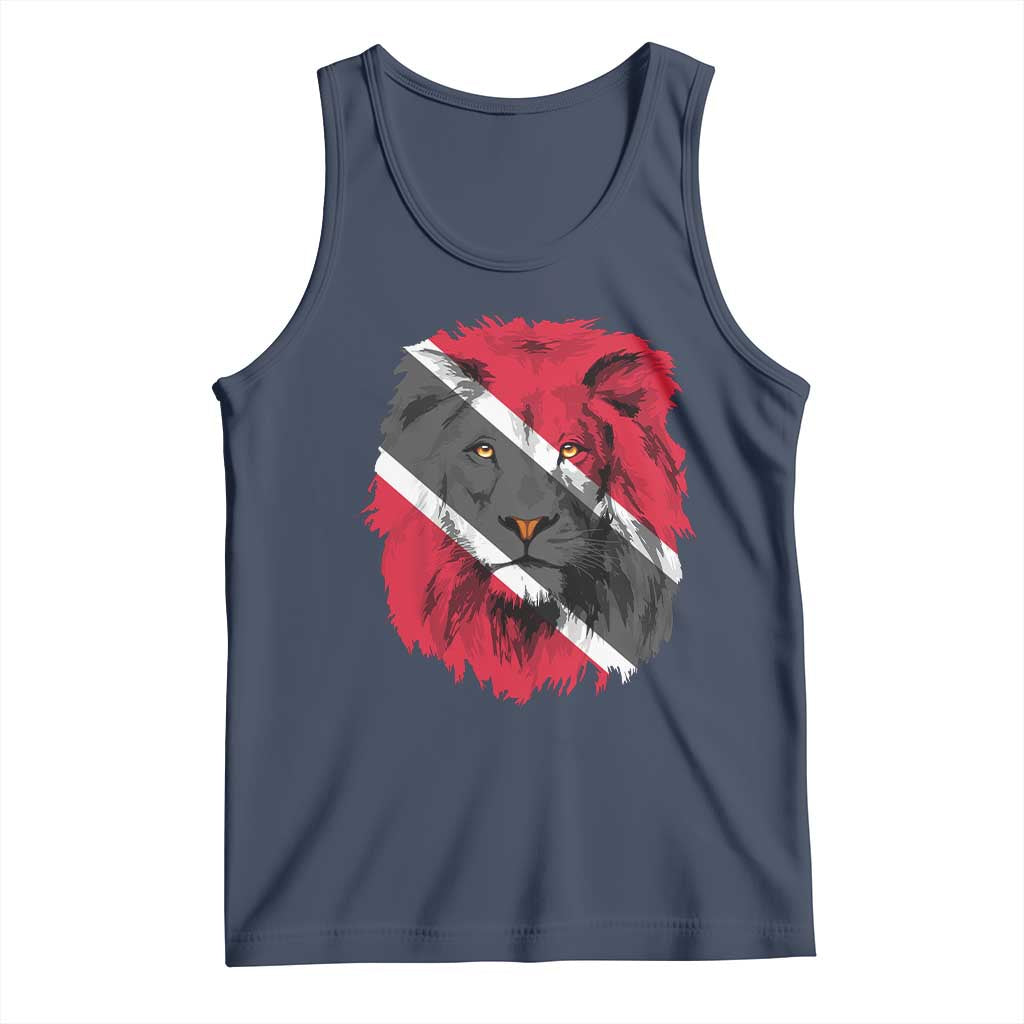 Trinidad and Tobago Flag Lion Tank Top Caribbean Souvenir TS10 Navy Print Your Wear