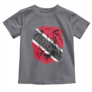Trinidad and Tobago Flag Lion Toddler T Shirt Caribbean Souvenir TS10 Charcoal Print Your Wear