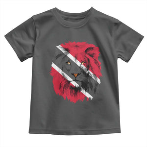 Trinidad and Tobago Flag Lion Toddler T Shirt Caribbean Souvenir TS10 Dark Heather Print Your Wear