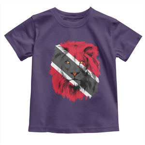 Trinidad and Tobago Flag Lion Toddler T Shirt Caribbean Souvenir TS10 Purple Print Your Wear
