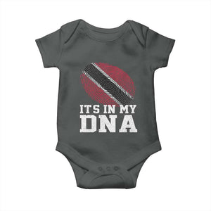 Trinidad and Tobago In My DNA Baby Onesie Trini Trinidadian Proud TS10 Dark Heather Print Your Wear