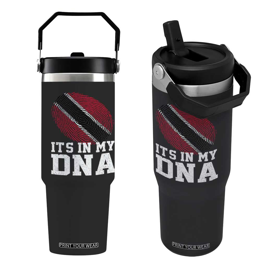 Trinidad and Tobago In My DNA Flip Straw Tumbler Trini Trinidadian Proud TS10 One Size: 30 oz Black Print Your Wear