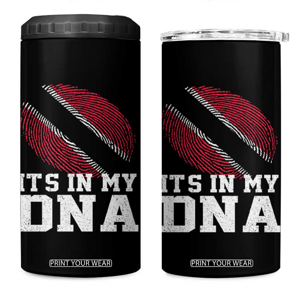 Trinidad and Tobago In My DNA 4 in 1 Can Cooler Tumbler Trini Trinidadian Proud TS10 One Size: 16 oz Black Print Your Wear