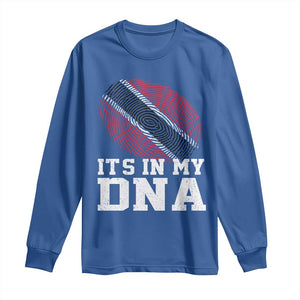 Trinidad and Tobago In My DNA Long Sleeve Shirt Trini Trinidadian Proud TS10 Royal Blue Print Your Wear