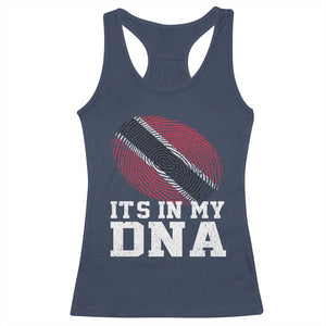 Trinidad and Tobago In My DNA Racerback Tank Top Trini Trinidadian Proud TS10 Navy Print Your Wear