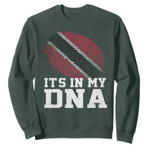 Trinidad and Tobago In My DNA Sweatshirt Trini Trinidadian Proud TS10 Dark Forest Green Print Your Wear