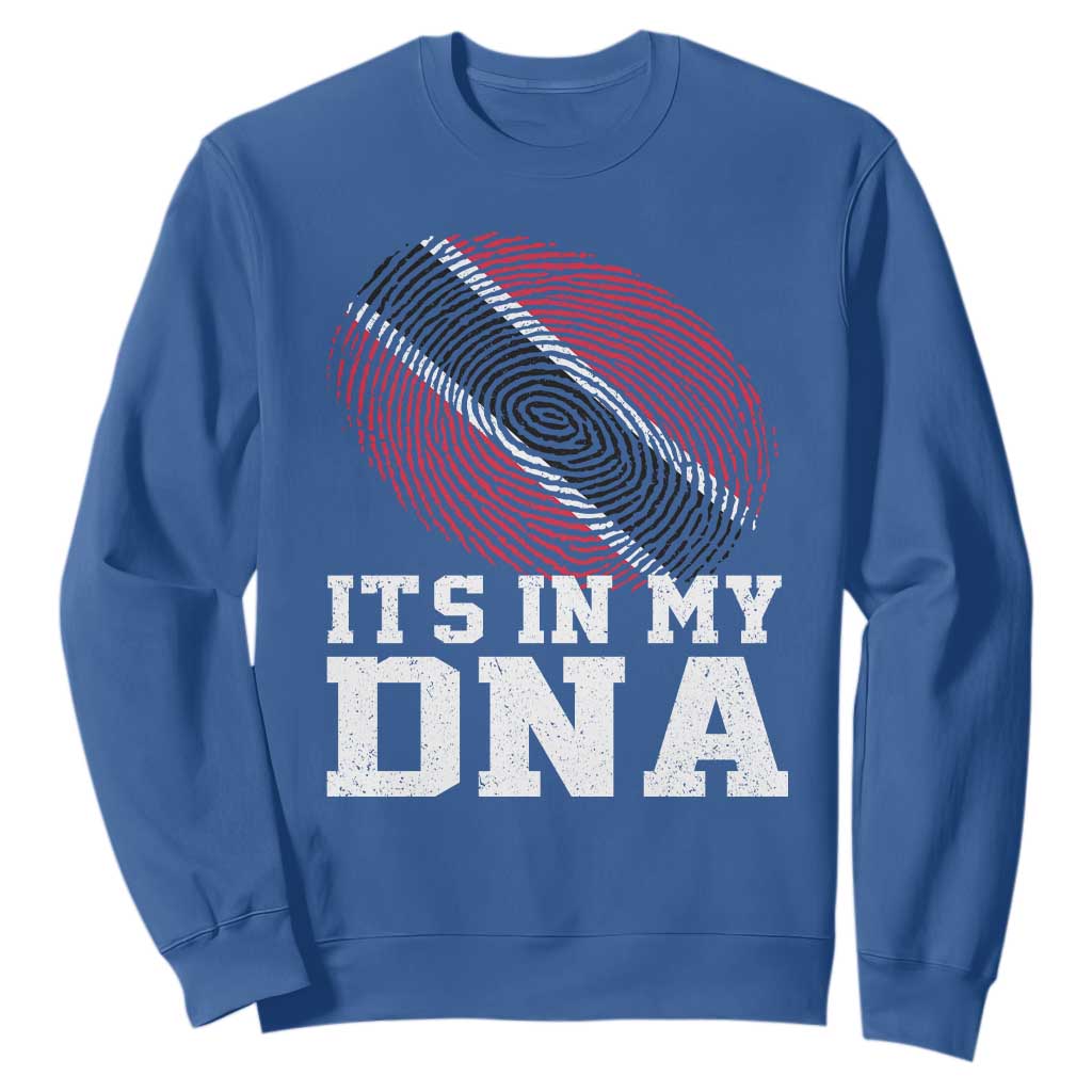 Trinidad and Tobago In My DNA Sweatshirt Trini Trinidadian Proud TS10 Royal Blue Print Your Wear