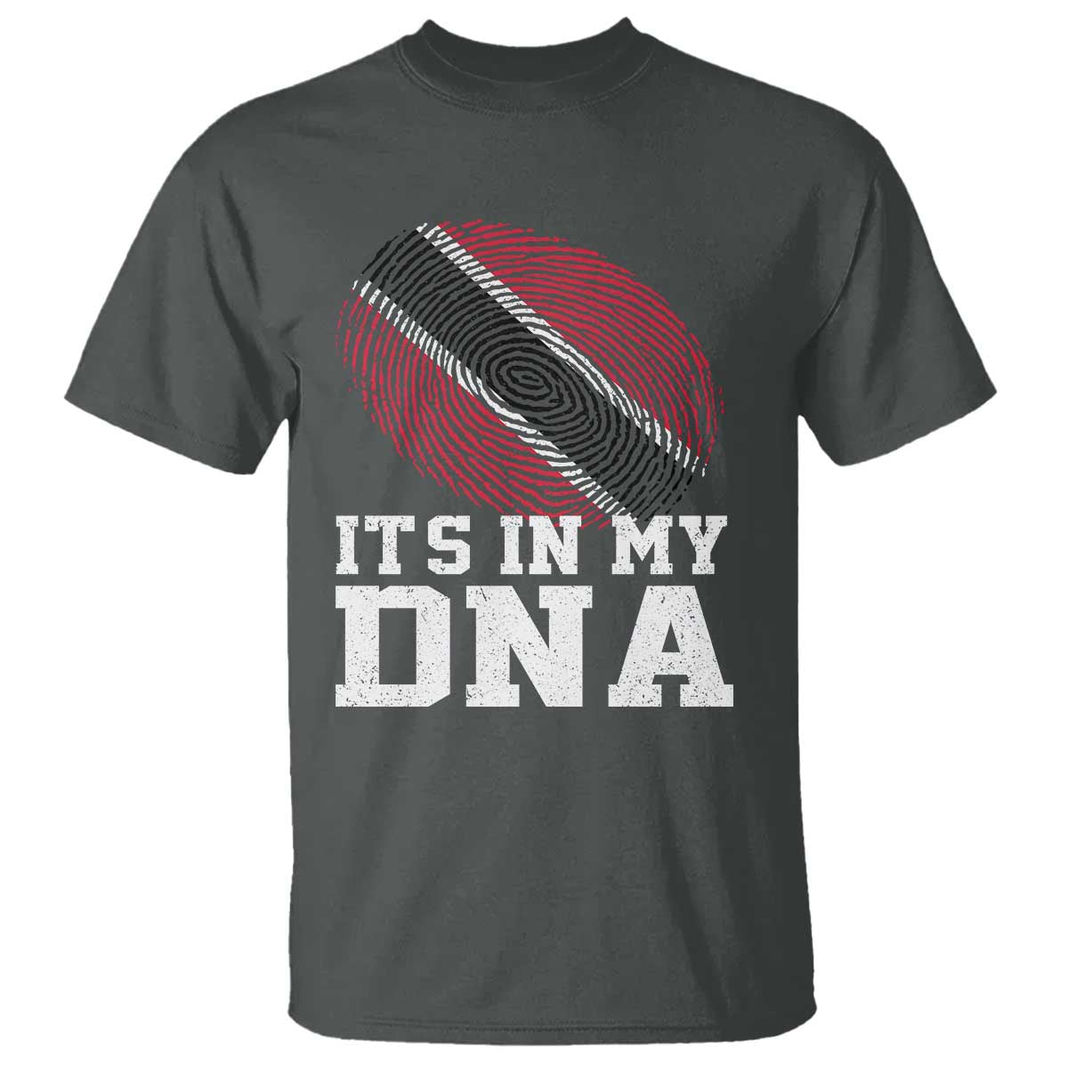 Trinidad and Tobago In My DNA T Shirt Trini Trinidadian Proud TS10 Dark Heather Print Your Wear