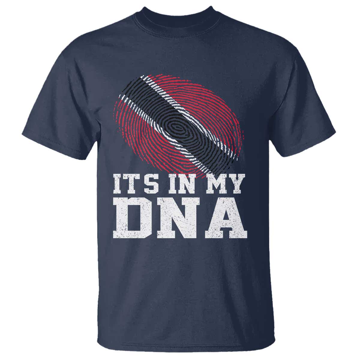 Trinidad and Tobago In My DNA T Shirt Trini Trinidadian Proud TS10 Navy Print Your Wear