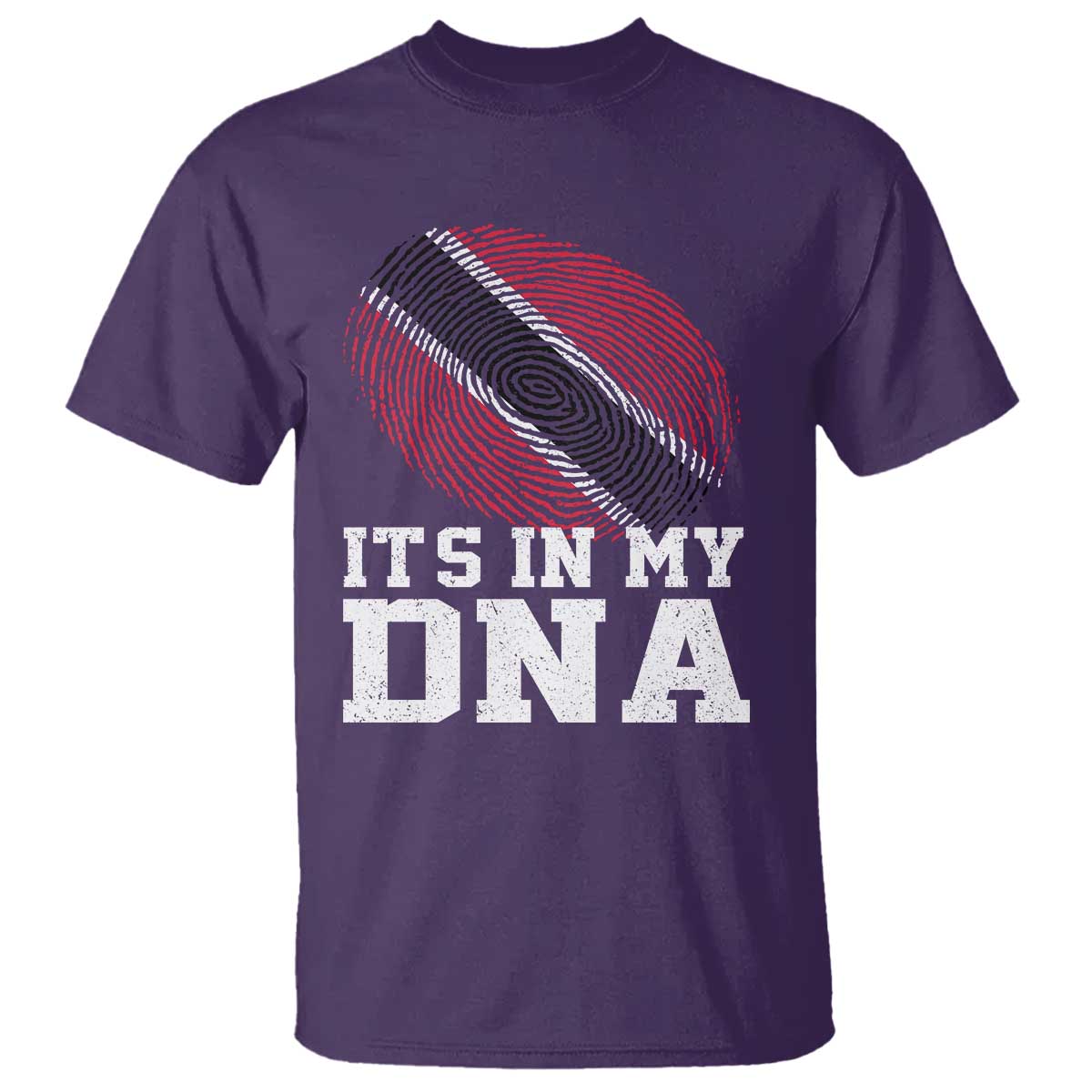 Trinidad and Tobago In My DNA T Shirt Trini Trinidadian Proud TS10 Purple Print Your Wear