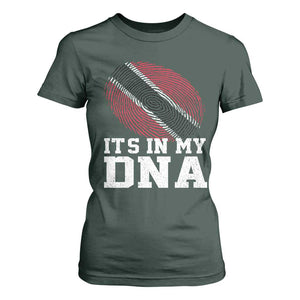 Trinidad and Tobago In My DNA T Shirt For Women Trini Trinidadian Proud TS10 Dark Forest Green Print Your Wear