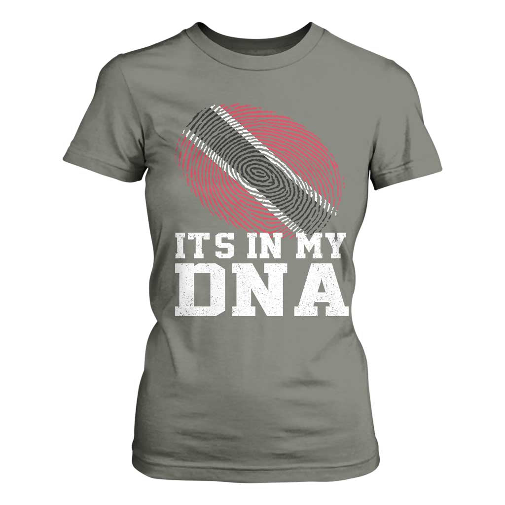 Trinidad and Tobago In My DNA T Shirt For Women Trini Trinidadian Proud TS10 Military Green Print Your Wear