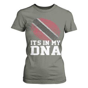 Trinidad and Tobago In My DNA T Shirt For Women Trini Trinidadian Proud TS10 Military Green Print Your Wear