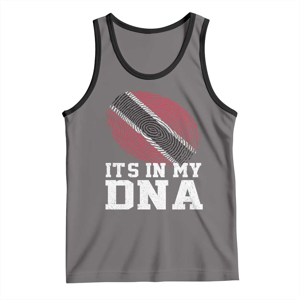 Trinidad and Tobago In My DNA Tank Top Trini Trinidadian Proud TS10 Deep Heather Black Print Your Wear