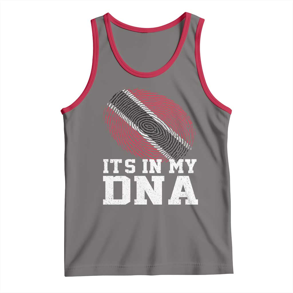 Trinidad and Tobago In My DNA Tank Top Trini Trinidadian Proud TS10 Deep Heather Red Print Your Wear