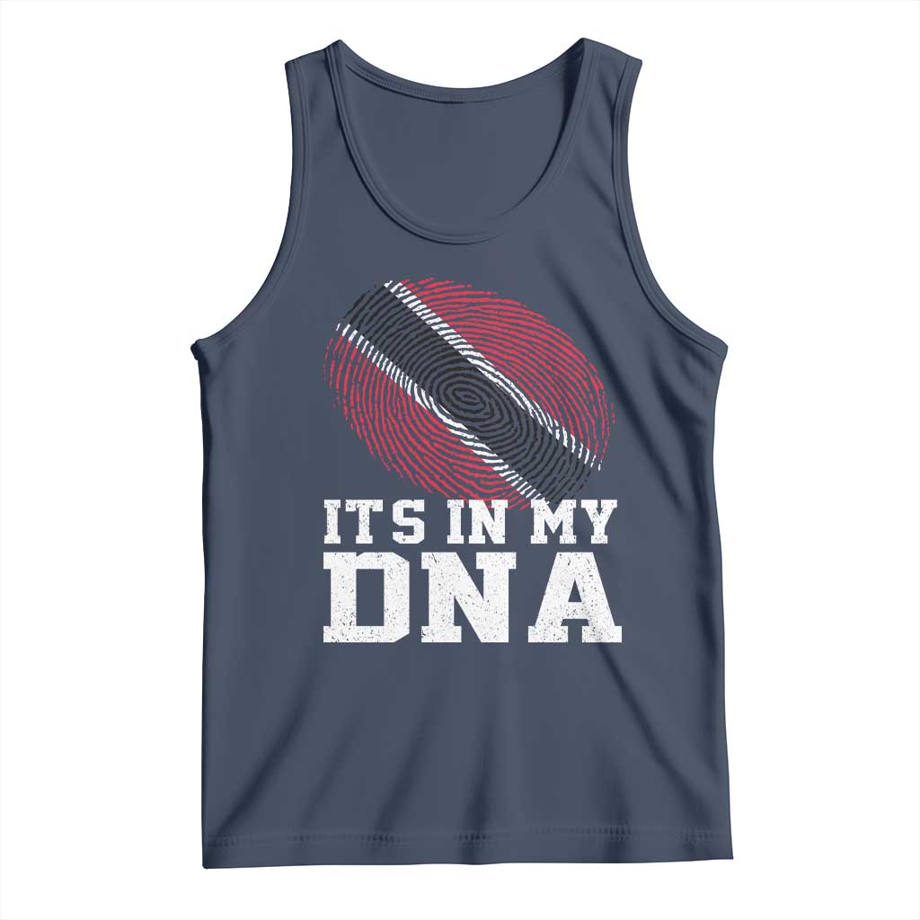 Trinidad and Tobago In My DNA Tank Top Trini Trinidadian Proud TS10 Navy Print Your Wear