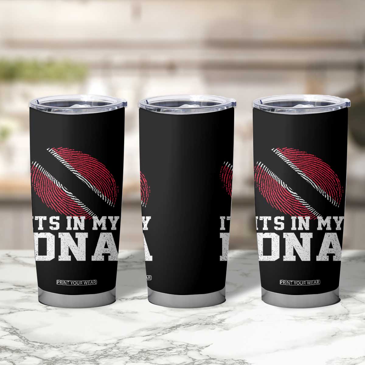 Trinidad and Tobago In My DNA Tumbler Cup Trini Trinidadian Proud TS10 Print Your Wear