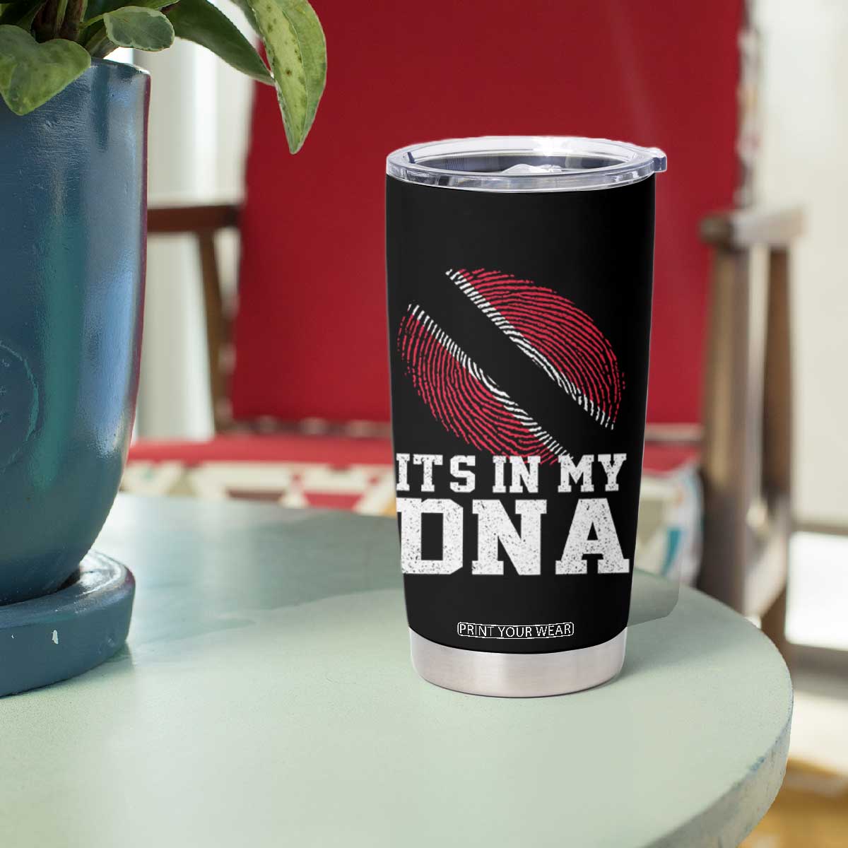 Trinidad and Tobago In My DNA Tumbler Cup Trini Trinidadian Proud TS10 Print Your Wear