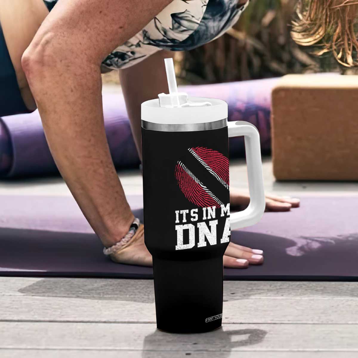 Trinidad and Tobago In My DNA Tumbler With Handle Trini Trinidadian Proud TS10 Print Your Wear