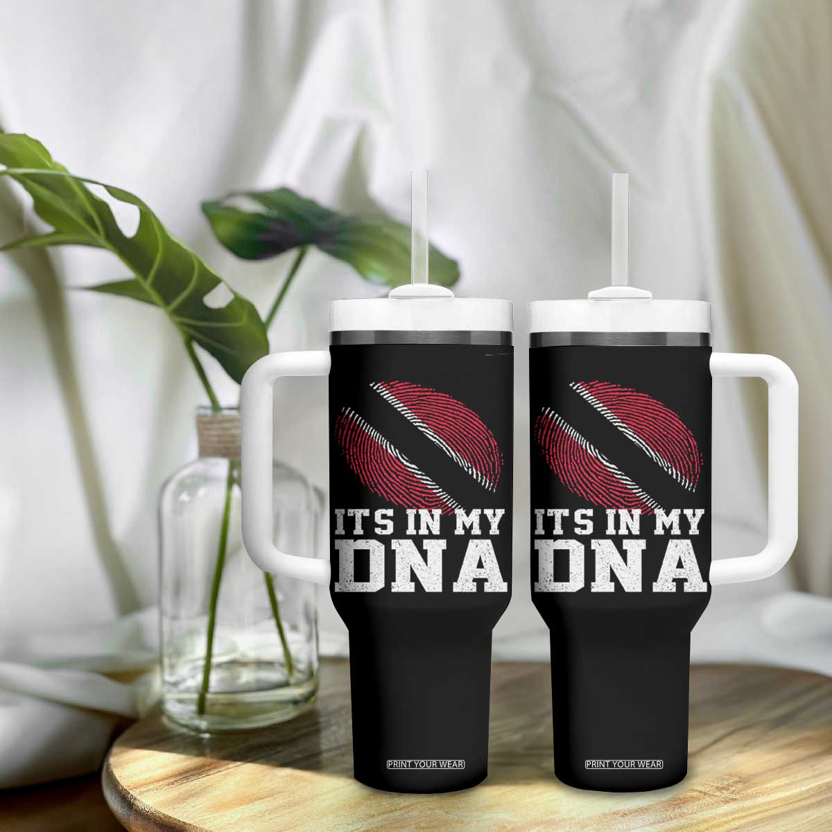 Trinidad and Tobago In My DNA Tumbler With Handle Trini Trinidadian Proud TS10 Print Your Wear