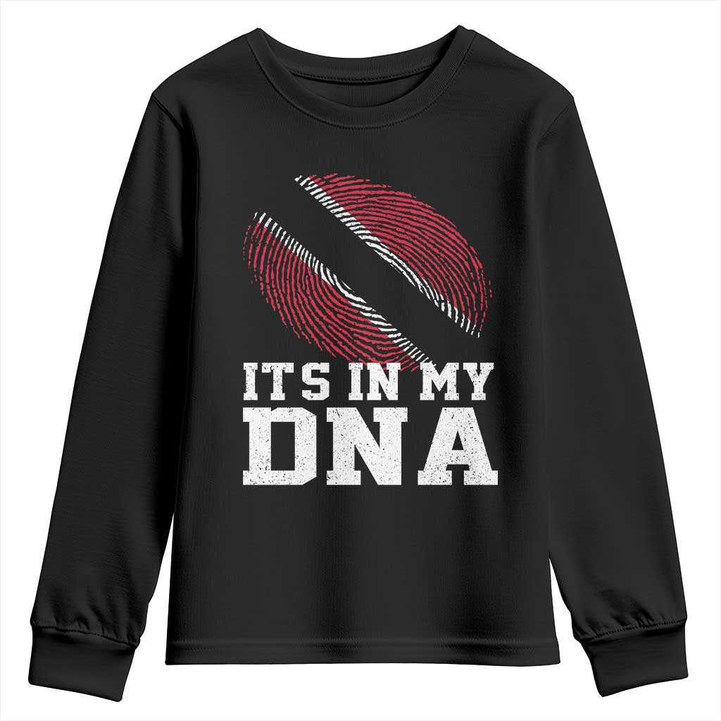 Trinidad and Tobago In My DNA Youth Sweatshirt Trini Trinidadian Proud TS10 Black Print Your Wear