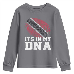 Trinidad and Tobago In My DNA Youth Sweatshirt Trini Trinidadian Proud TS10 Charcoal Print Your Wear