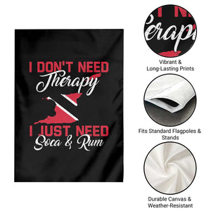 Funny Trini Garden Flag Just Need Soca & Rum Trinidad and Tobago Flag TS10 Print Your Wear